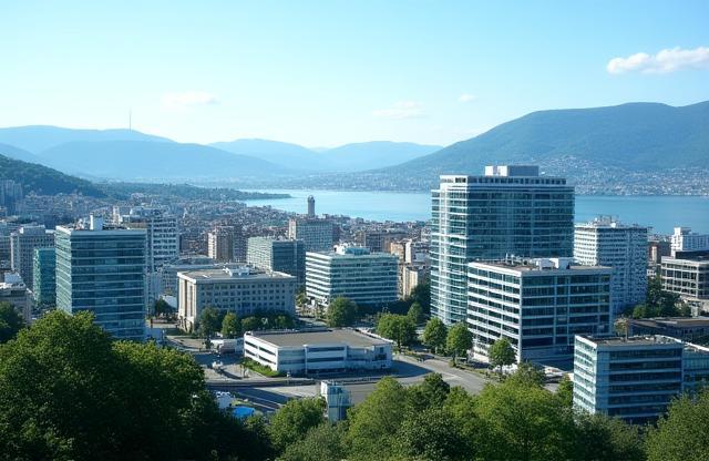 View of Lausanne business district where the company is based