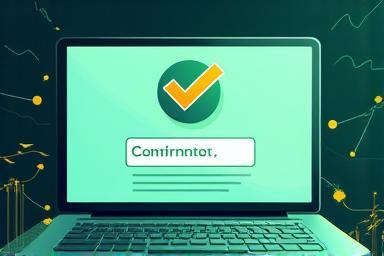 Illustration of a confirmation screen or email showing a successful transaction